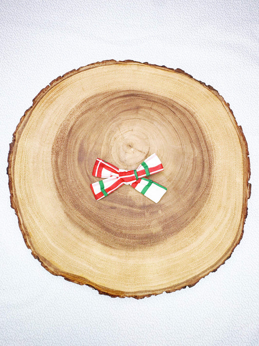 Christmas Plaid Hair Bow - 2