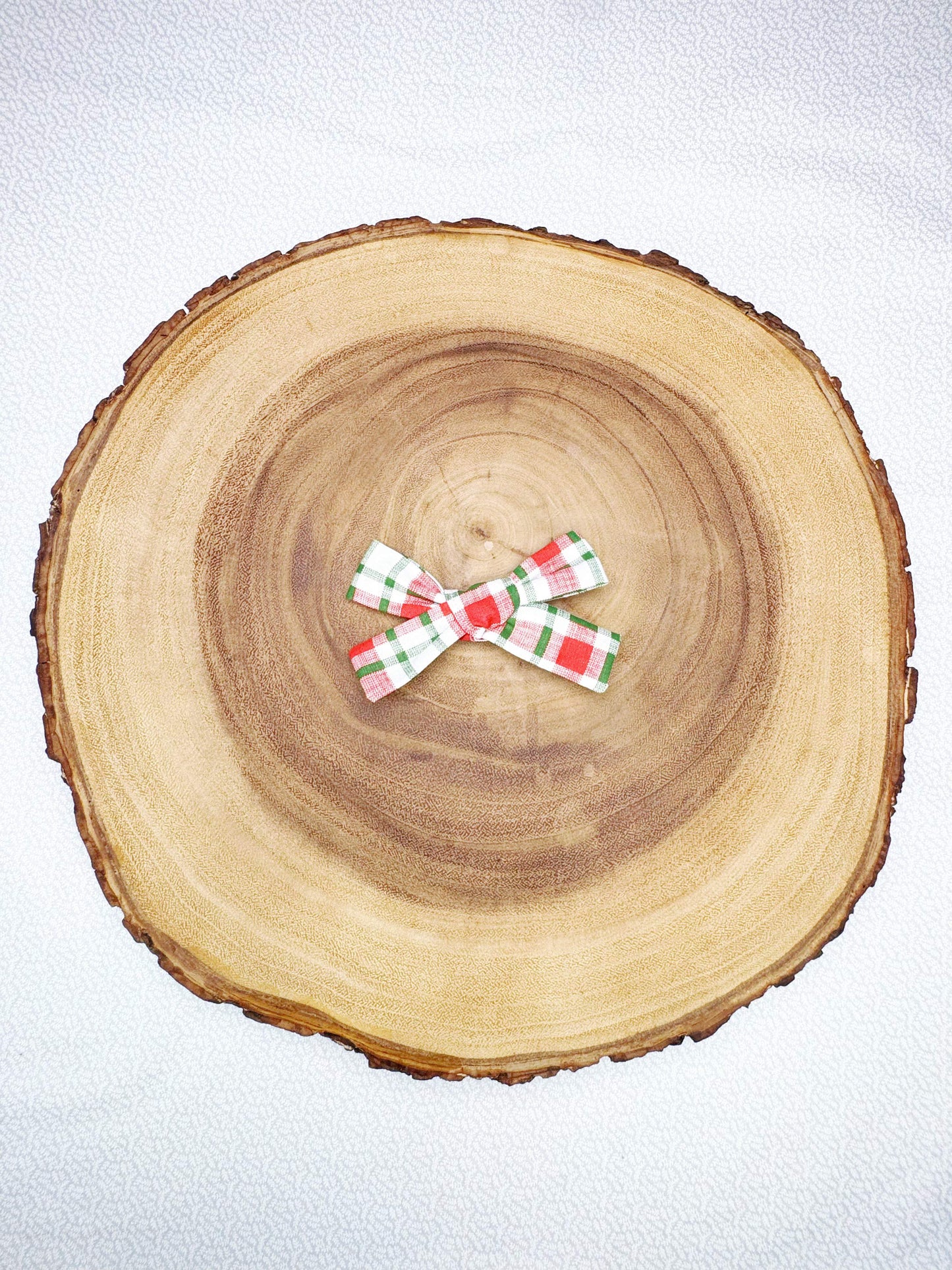 Christmas Plaid Hair Bow - 1