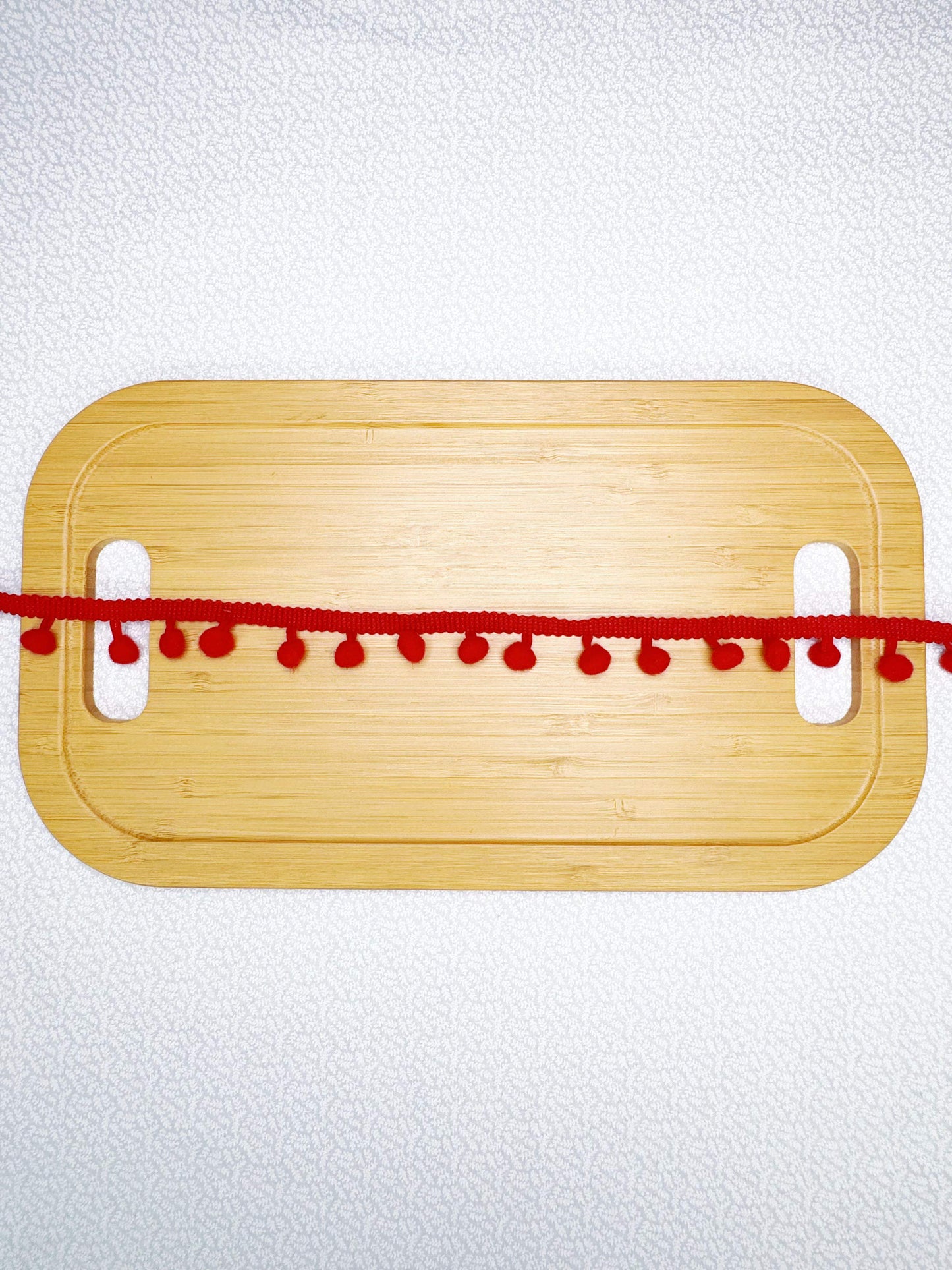 Red Pom Pom Trim