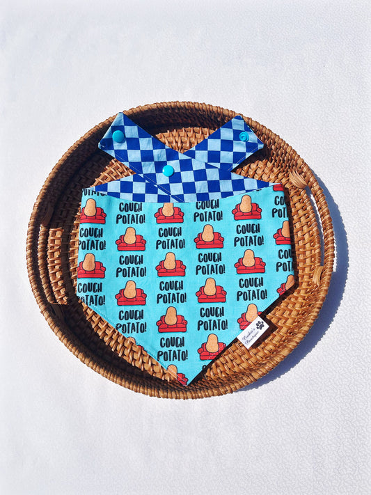 Couch Potato Bandana - Blue