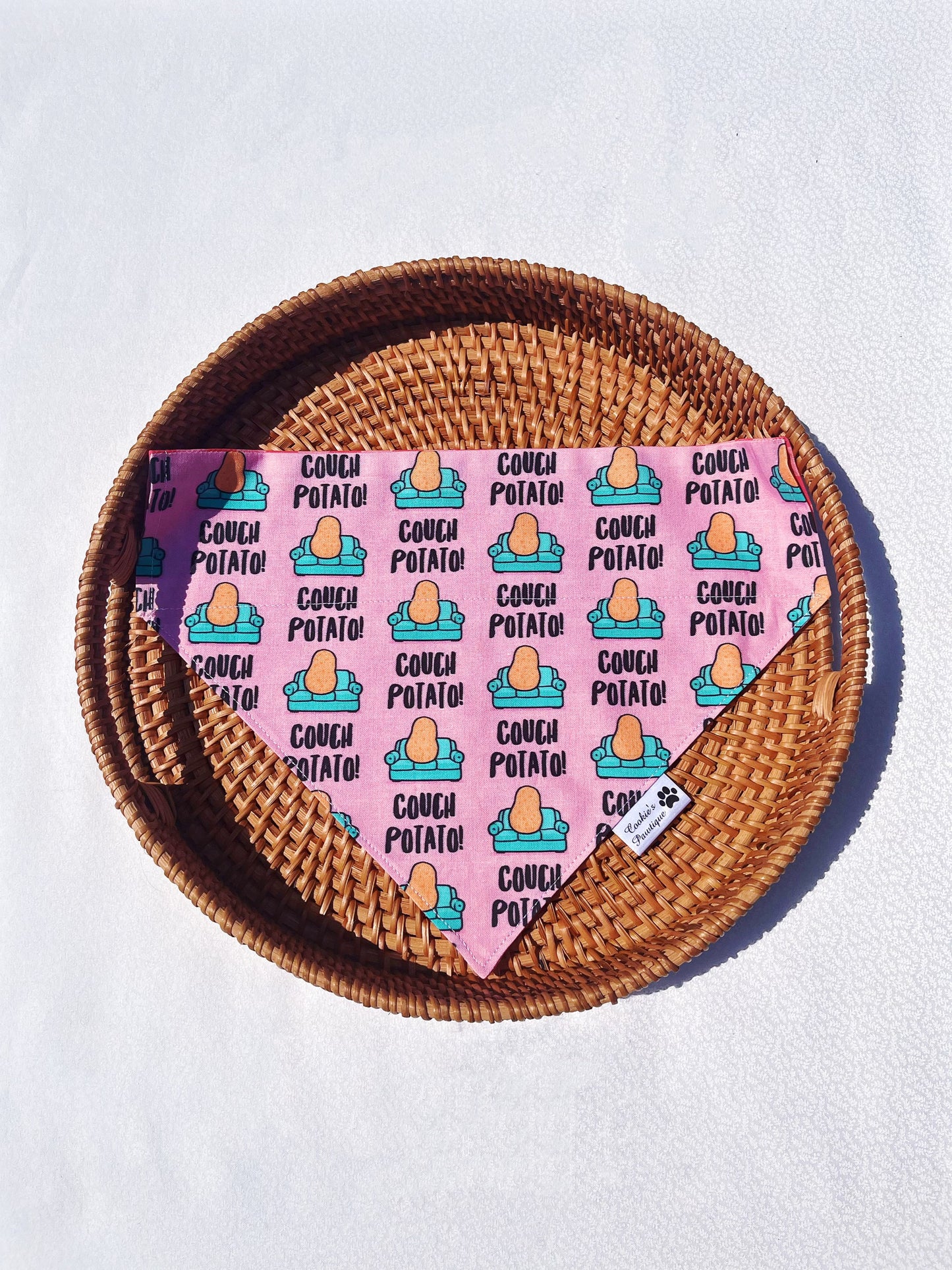 Couch Potato Bandana - Pink