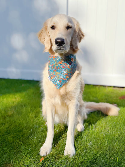 Turkeys and Floral Harvest Bandana