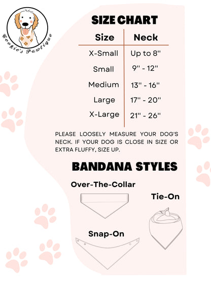 Dog Scout Badges Bandana