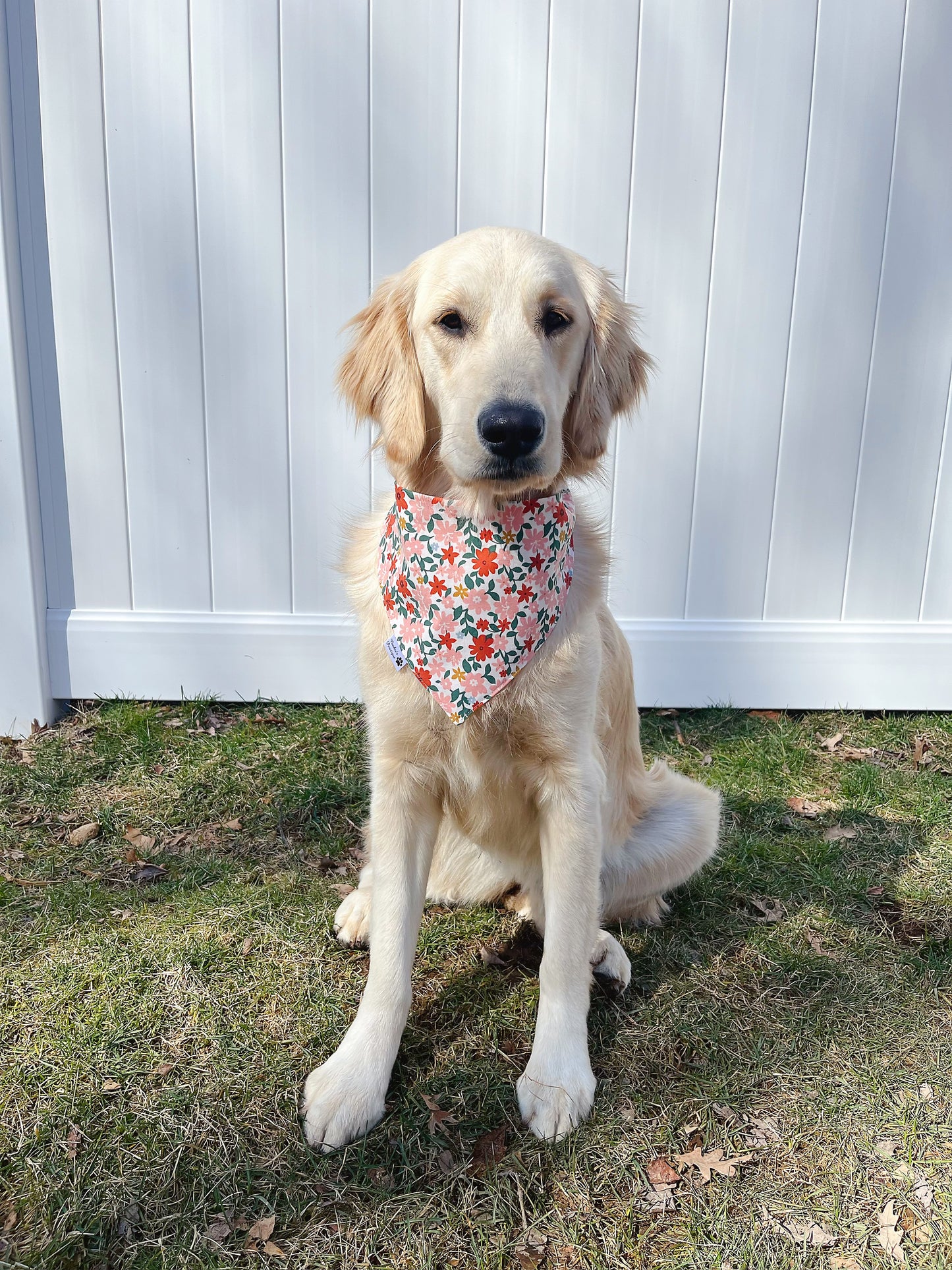 Tulip and Cottage Floral Bandana