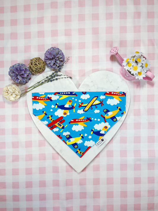 Cute Airplane And Cloud Bandana