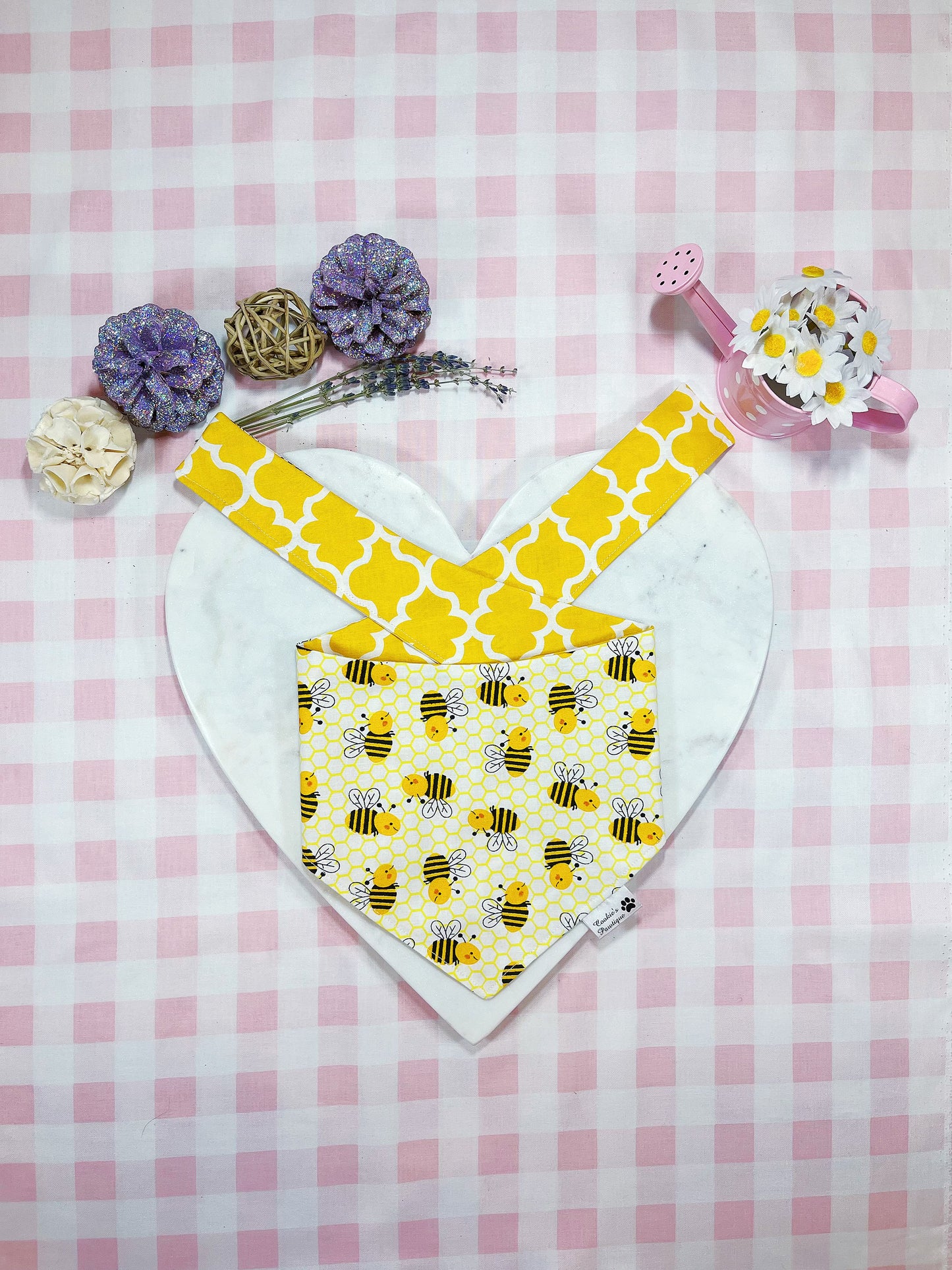 Happy Bee In Spring Bandana