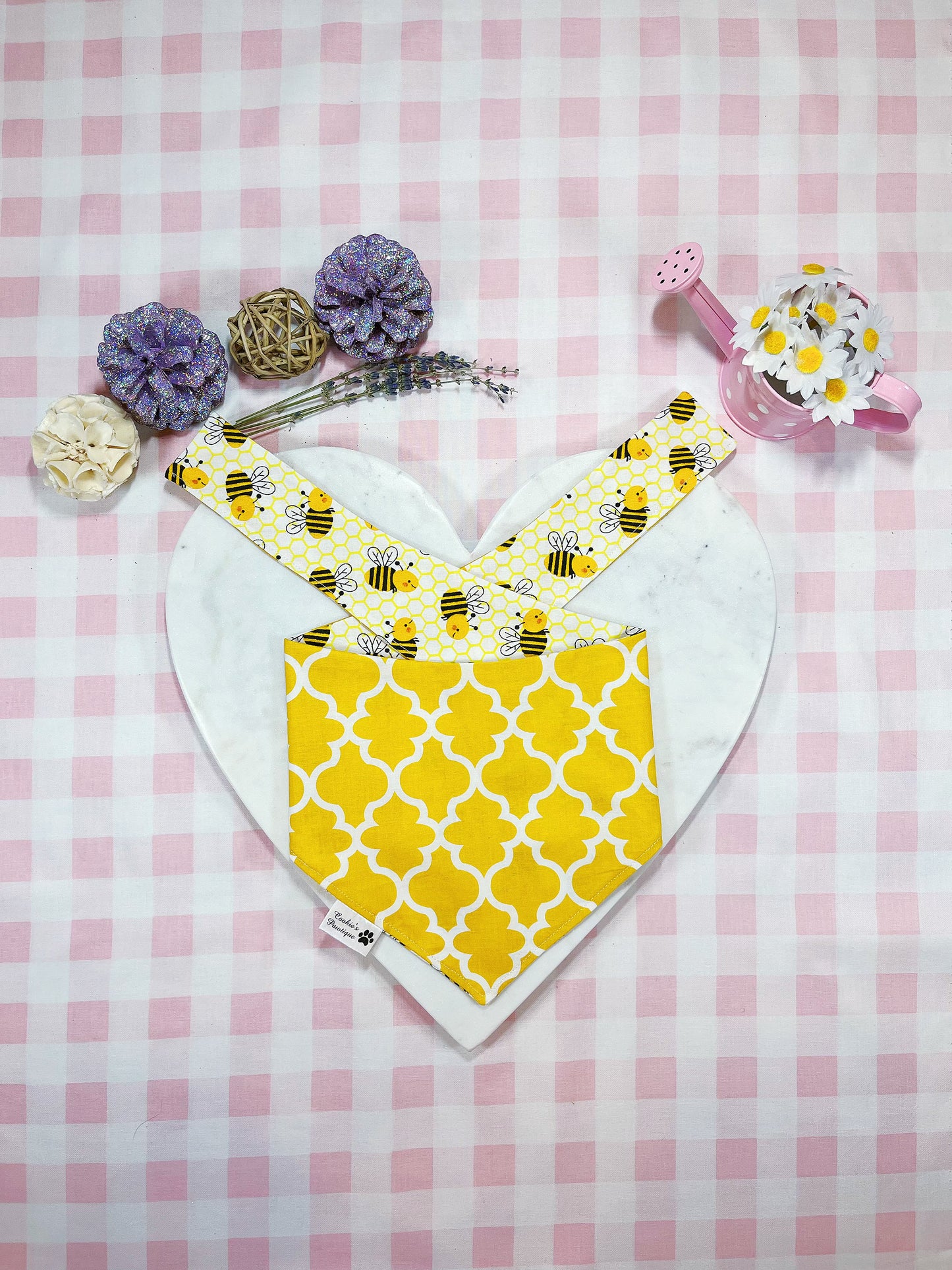 Happy Bee In Spring Bandana