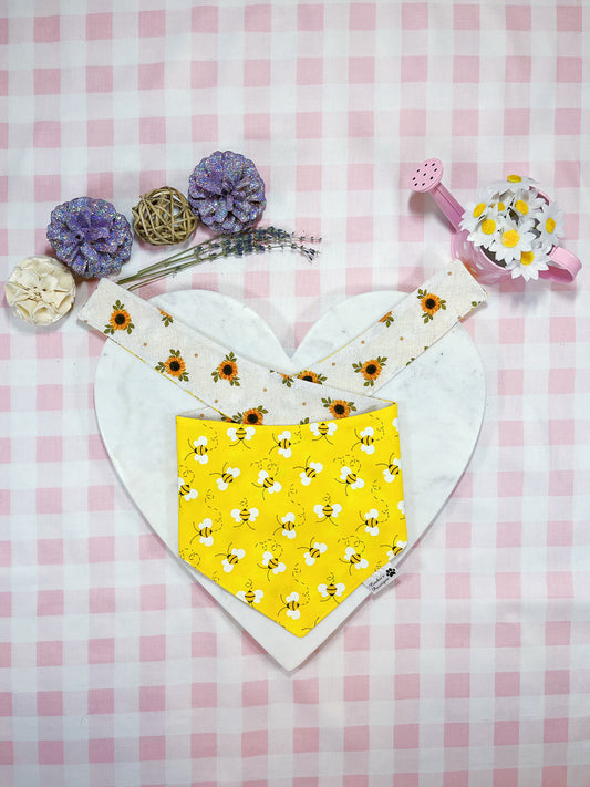 Little Bee And Sunflower Bandana