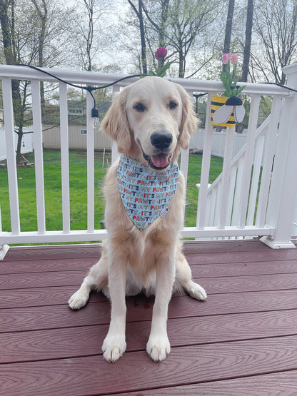 It's My Pawty Bandana - Blue